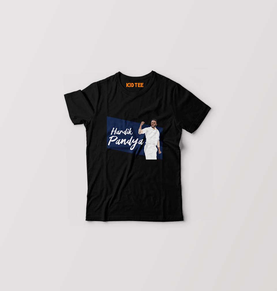 Hardik Pandya Kids T-Shirt for Boy/Girl-Black-Ektarfa.online