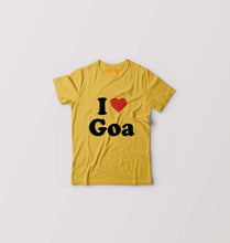 Load image into Gallery viewer, I Love Goa Kids T-Shirt for Boy/Girl-Golden Yellow-Ektarfa.online
