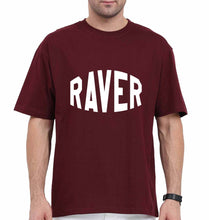 Load image into Gallery viewer, Raver Oversized T-Shirt for Men-Maroon-Ektarfa.online
