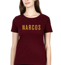 Load image into Gallery viewer, Narcos T-Shirt for Women-Maroon-Ektarfa.online
