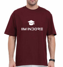 Load image into Gallery viewer, IIM I Indore Oversized T-Shirt for Men-Maroon-Ektarfa.online
