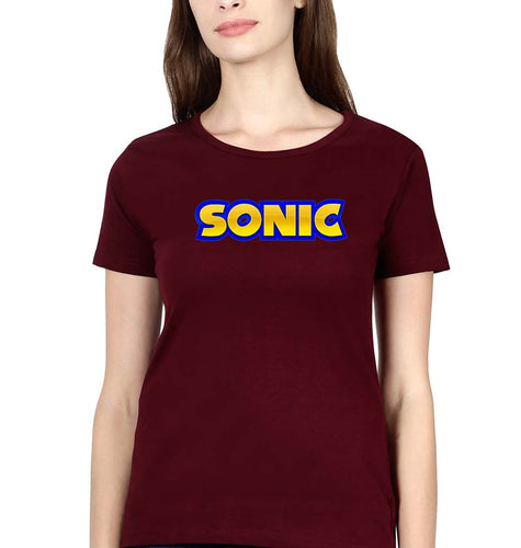 Sonic T-Shirt for Women-Maroon-Ektarfa.online
