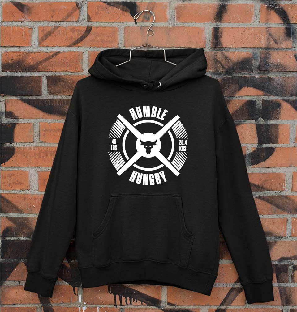 Humble Hungry Gym Unisex Hoodie for Men/Women-Black-Ektarfa.online
