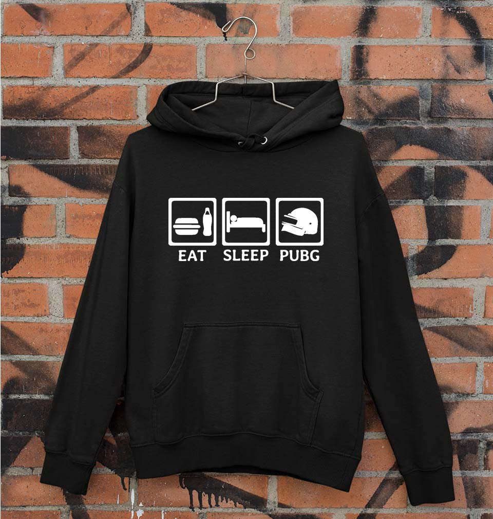 PUBG Eat Sleep Pubg Unisex Hoodie for Men/Women-Black-Ektarfa.online