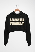 Load image into Gallery viewer, Bachchan Pandey Crop HOODIE FOR WOMEN-Black-Ektarfa.online
