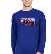 Load image into Gallery viewer, Spiderman Superhero Full Sleeves T-Shirt for Men-Royal Blue-Ektarfa.online
