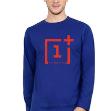 Load image into Gallery viewer, OnePlus Full Sleeves T-Shirt for Men-Royal Blue-Ektarfa.online
