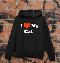 Load image into Gallery viewer, I Love My Cat Unisex Hoodie for Men/Women-Black-Ektarfa.online
