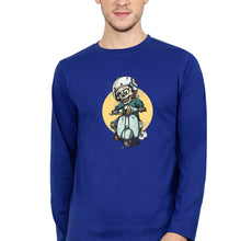 Load image into Gallery viewer, Skull Full Sleeves T-Shirt for Men-Royal blue-Ektarfa.online
