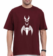 Load image into Gallery viewer, Venom Spiderman Superhero Oversized T-Shirt for Men-Maroon-Ektarfa.online
