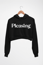 Load image into Gallery viewer, Pleasing Crop HOODIE FOR WOMEN-Black-Ektarfa.online
