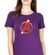 Load image into Gallery viewer, Avengers T-Shirt for Women-Purple-Ektarfa.online

