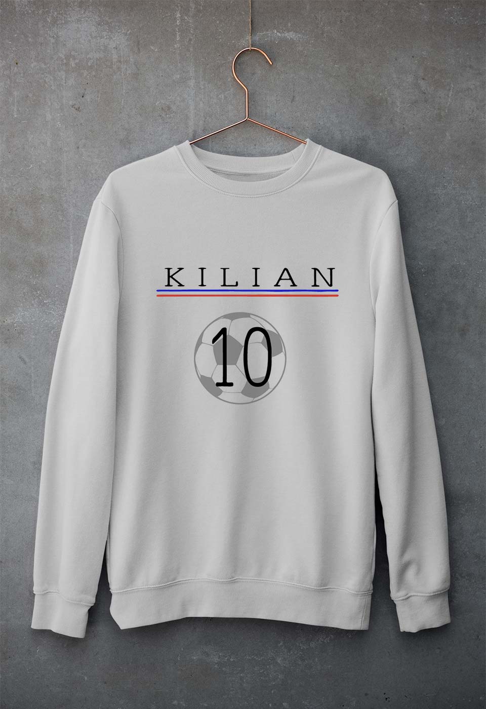 Kylian Mbappé Unisex Sweatshirt for Men/Women-Grey Melange-Ektarfa.online