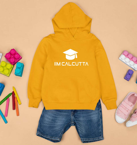 IIM C Calcutta Kids Hoodie for Boy/Girl-Mustard Yellow-Ektarfa.online