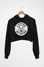 Load image into Gallery viewer, Lynyrd Skynyrd Crop HOODIE FOR WOMEN-Black-Ektarfa.online
