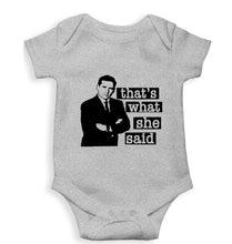 Load image into Gallery viewer, Michael Scott That&#39;s What She Said Kids Romper For Baby Boy/Girl-Grey-Ektarfa.online
