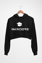 Load image into Gallery viewer, IIM I Indore Crop HOODIE FOR WOMEN-Black-Ektarfa.online
