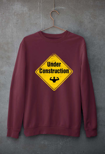 Gym Unisex Sweatshirt for Men/Women-Maroon-Ektarfa.online