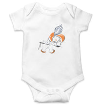 Load image into Gallery viewer, Shree Krishna Kids Romper For Baby Boy/Girl-0-5 Months(18 Inches)-White-Ektarfa.online
