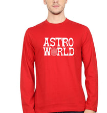 Load image into Gallery viewer, Astroworld Travis Scott Full Sleeves T-Shirt for Men-Red-Ektarfa.online
