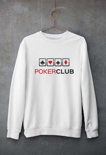 Poker Unisex Sweatshirt for Men/Women-White-Ektarfa.online