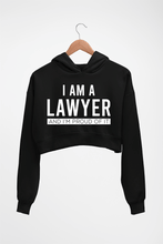 Load image into Gallery viewer, Lawyer Crop HOODIE FOR WOMEN-Black-Ektarfa.online
