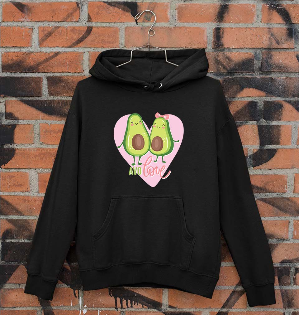 Avocado Love Unisex Hoodie for Men/Women-Black-Ektarfa.online