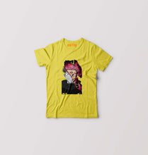 Load image into Gallery viewer, Sukuna Anime Kids T-Shirt for Boy/Girl-Yellow-Ektarfa.online
