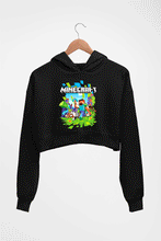 Load image into Gallery viewer, Minecraft Crop HOODIE FOR WOMEN-Black-Ektarfa.online
