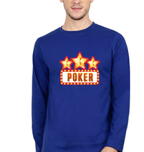 Load image into Gallery viewer, Poker Full Sleeves T-Shirt for Men-Royal blue-Ektarfa.online
