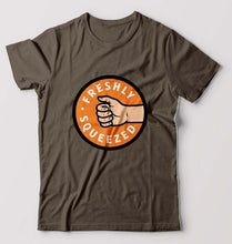 Load image into Gallery viewer, Orange Cassidy - Freshly Squeezed Friends T-Shirt for Men-Olive Green-Ektarfa.online
