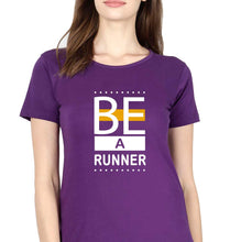 Load image into Gallery viewer, Runner Running T-Shirt for Women-Purple-Ektarfa.online
