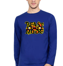 Load image into Gallery viewer, Gym Beast Full Sleeves T-Shirt for Men-Royal Blue-Ektarfa.online
