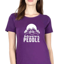 Load image into Gallery viewer, Cycling Adventure T-Shirt for Women-Purple-Ektarfa.online
