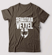 Load image into Gallery viewer, Sebastian Vettel F1 T-Shirt for Men-Olive Green-Ektarfa.online
