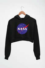 Load image into Gallery viewer, Nasa Crop HOODIE FOR WOMEN-Black-Ektarfa.online
