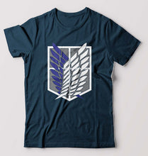 Load image into Gallery viewer, Attack on Titan T-Shirt for Men-Petrol Blue-Ektarfa.online
