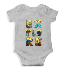 Load image into Gallery viewer, Explore Travel Adventure Kids Romper For Baby Boy/Girl-0-5 Months(18 Inches)-Grey-Ektarfa.online
