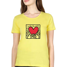 Load image into Gallery viewer, Keith Haring T-Shirt for Women-Yellow-Ektarfa.online
