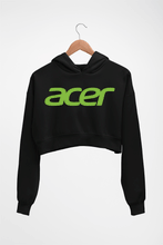Load image into Gallery viewer, Acer Crop HOODIE FOR WOMEN-Black-Ektarfa.online
