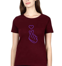 Load image into Gallery viewer, Purple Heart T-Shirt for Women-Maroon-Ektarfa.online
