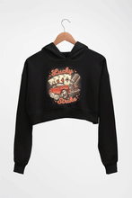 Load image into Gallery viewer, Poker Crop HOODIE FOR WOMEN-Black-Ektarfa.online

