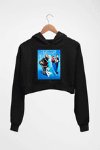 Load image into Gallery viewer, Frozen Crop HOODIE FOR WOMEN-Black-Ektarfa.online
