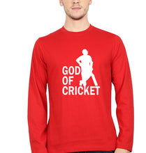 Load image into Gallery viewer, Sachin Tendulkar God Full Sleeves T-Shirt for Men-RED-Ektarfa.online
