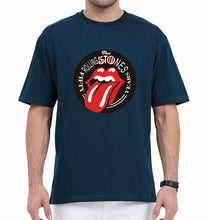 Load image into Gallery viewer, Rolling Stones Oversized T-Shirt for Men-Petrol Blue-Ektarfa.online
