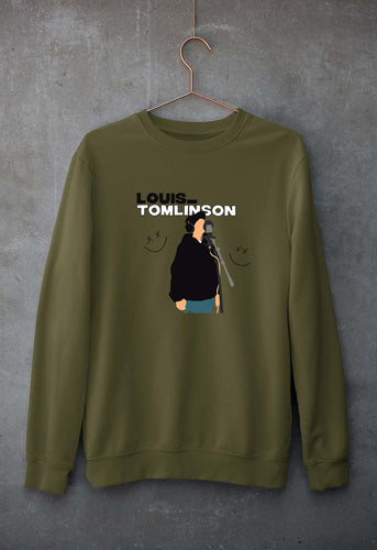 Louis Tomlinson Unisex Sweatshirt for Men/Women-Olive Green-Ektarfa.online