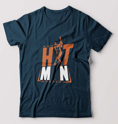 Rohit Sharma T-Shirt for Men-Petrol Blue-Ektarfa.online