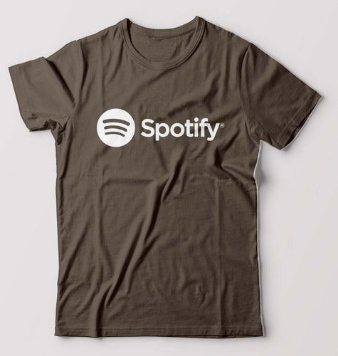 Spotify T-Shirt for Men-Olive Green-Ektarfa.online