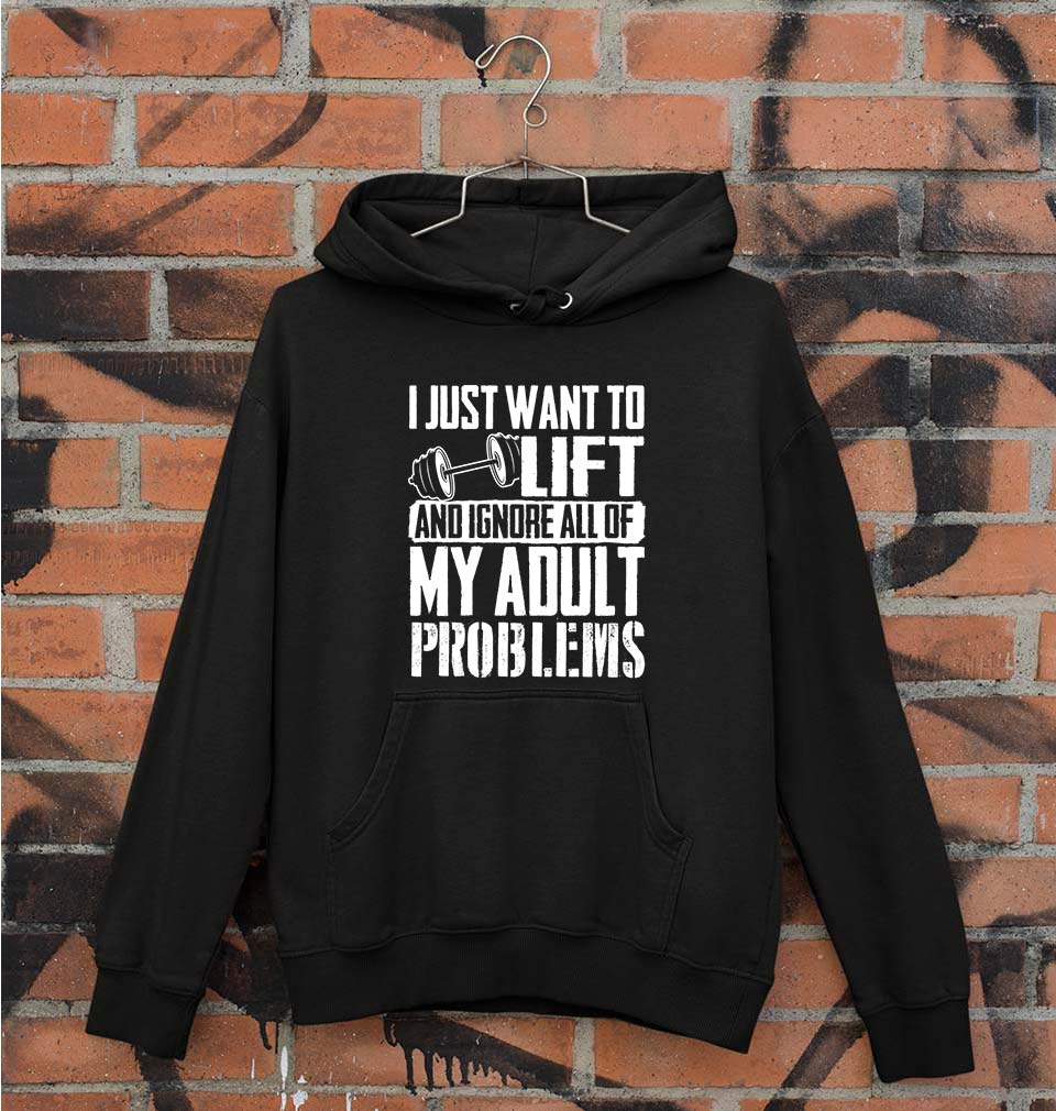 Gym Unisex Hoodie for Men/Women-Black-Ektarfa.online