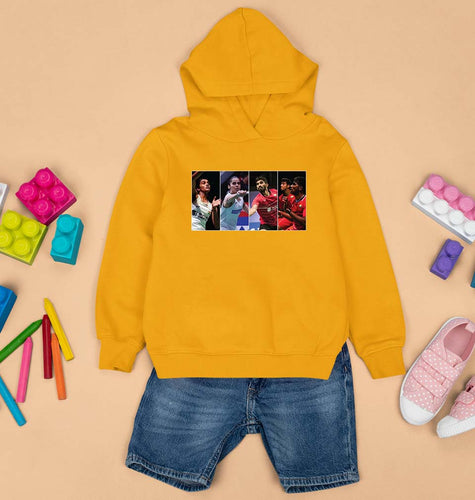 Badminton Players Kids Hoodie for Boy/Girl-Yellow-Ektarfa.online